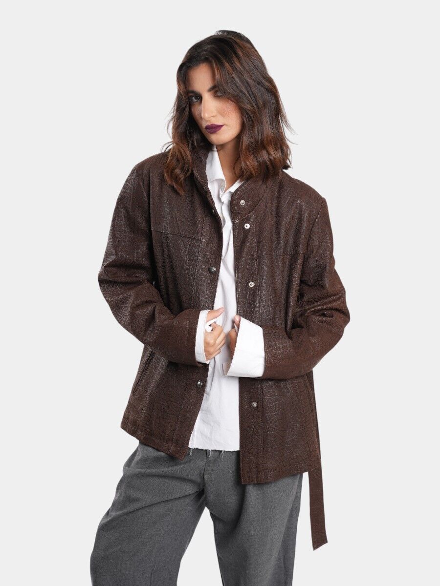 VESTE EN CUIR VERITABLE