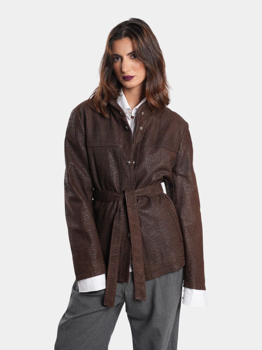 VESTE EN CUIR VERITABLE