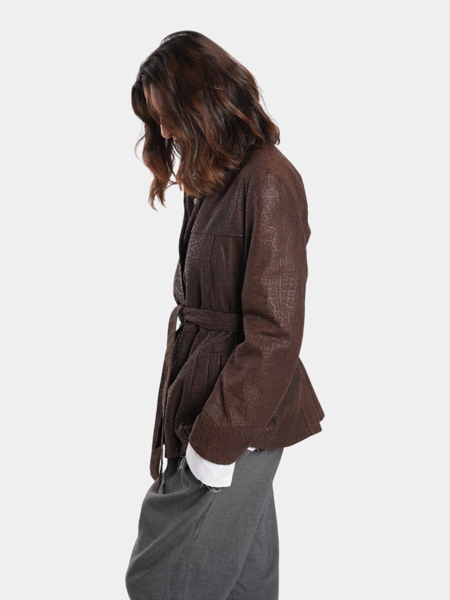 VESTE EN CUIR VERITABLE thumbnail 3