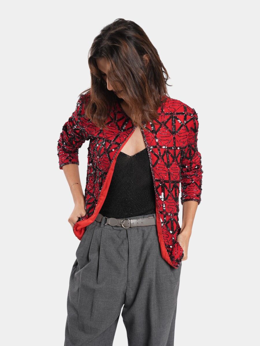 VESTE A SEQUIN 
