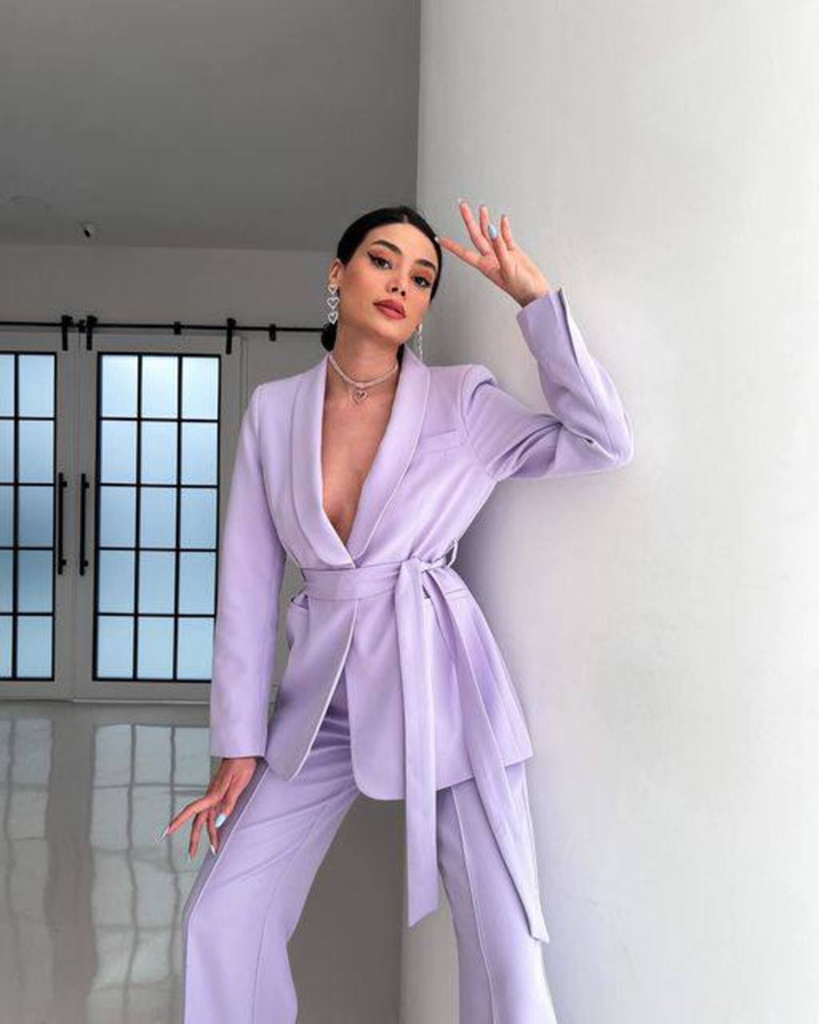 Ensemble Tailleur Importé ceinturé -importé de la Turquie 