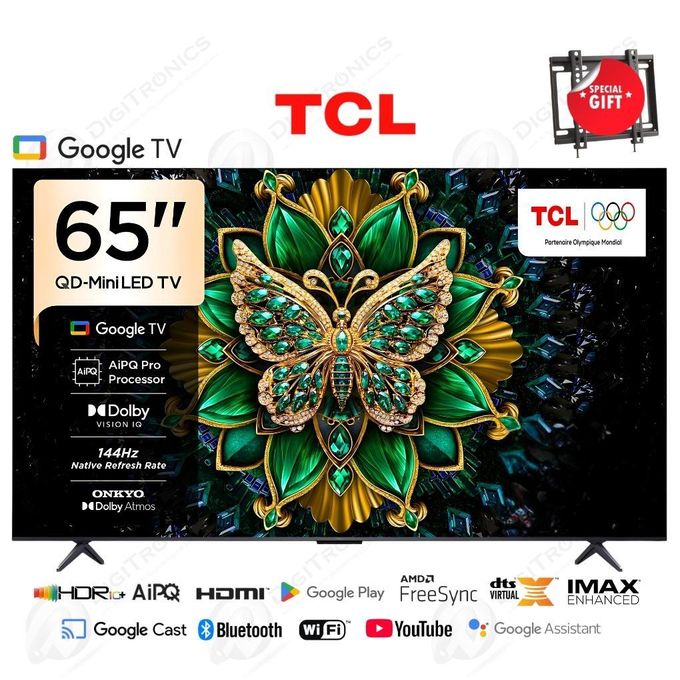 Smart TV 65" QD-Mini LED 4K UHD Google TV Dolby Vision IQ, 144Hz, Audio ONKYO, 65C6K thumbnail 1