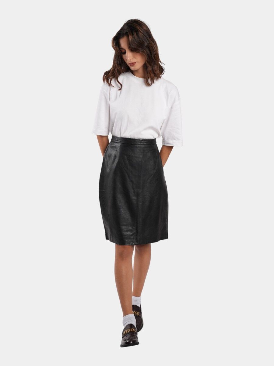 JUPE EN CUIR