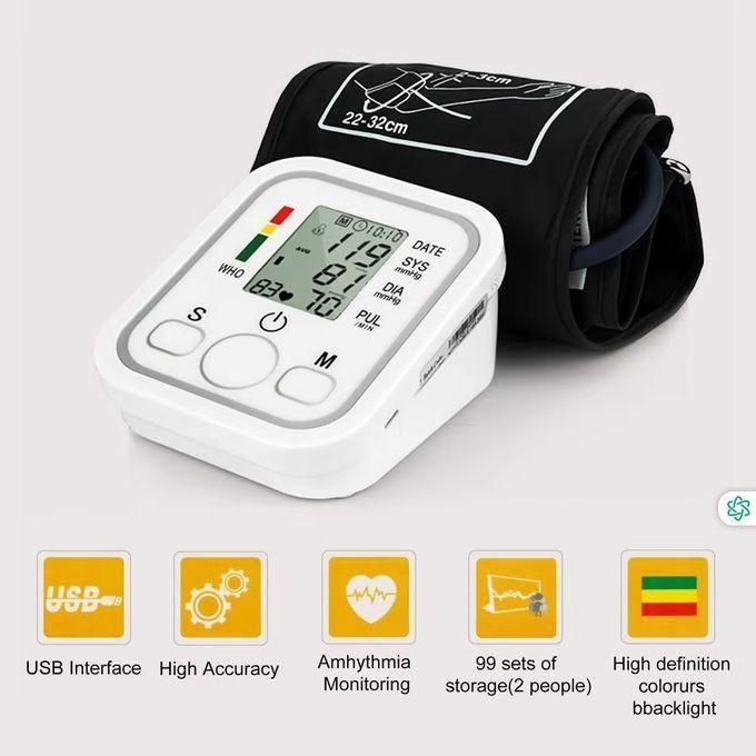 Tensiomètres Brassard Tension Artérielle, Tensiometres Bras, Pouls, Fréquence Cardiaque thumbnail 5