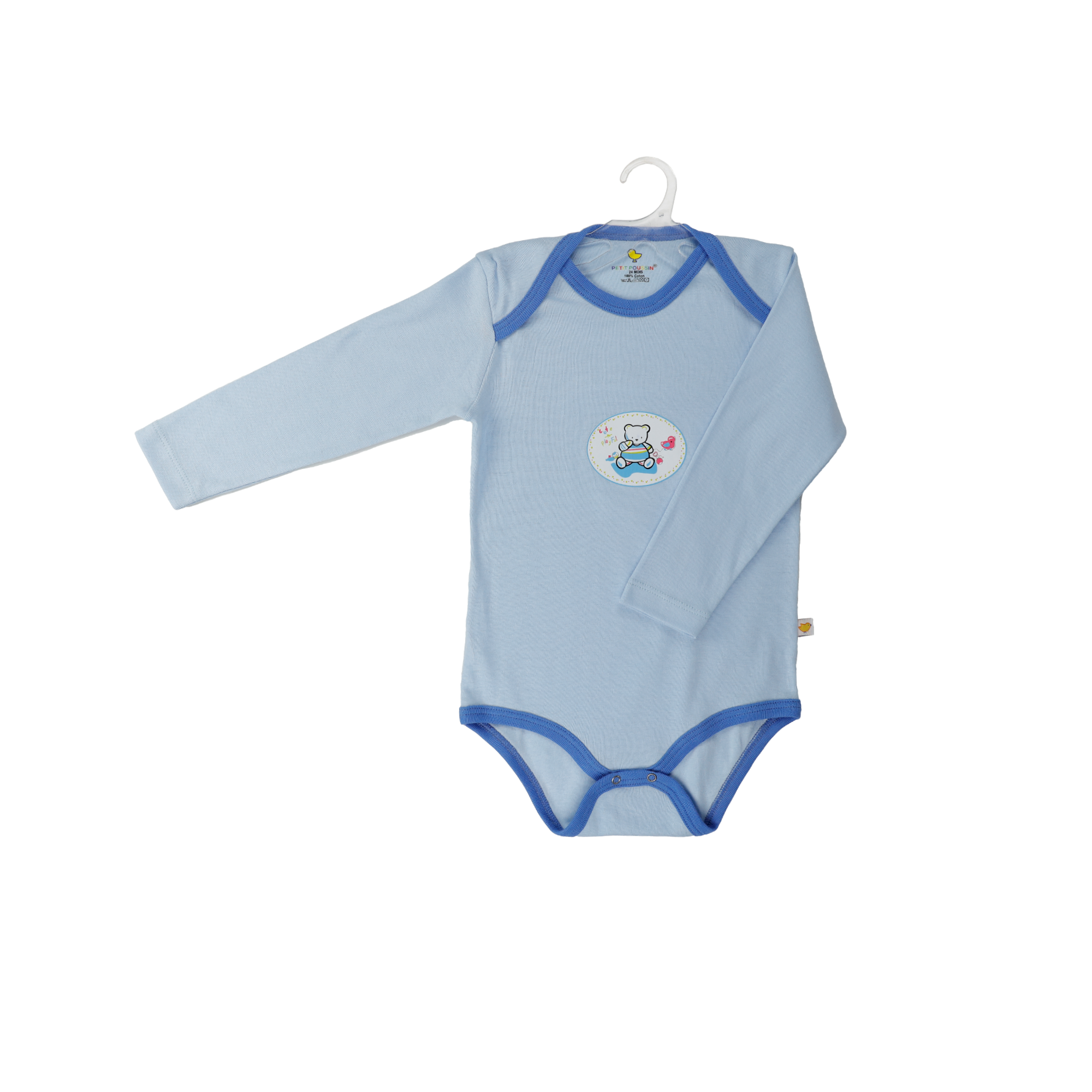 Lot de 5 Bodies Bébé Manches Longues à Motifs/Textures Assortis Petit Poussin thumbnail 3