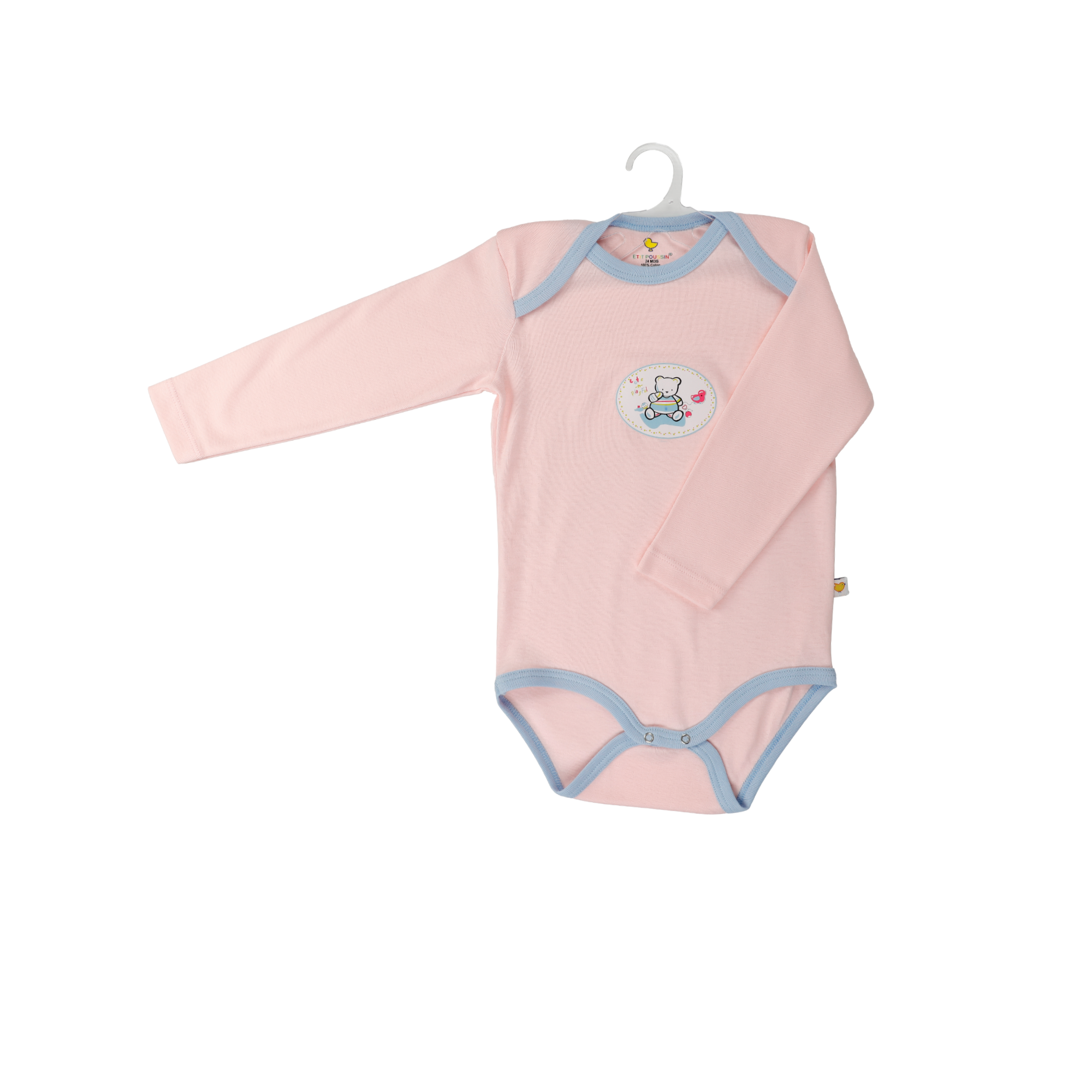 Lot de 5 Bodies Bébé Manches Longues à Motifs/Textures Assortis Petit Poussin thumbnail 5