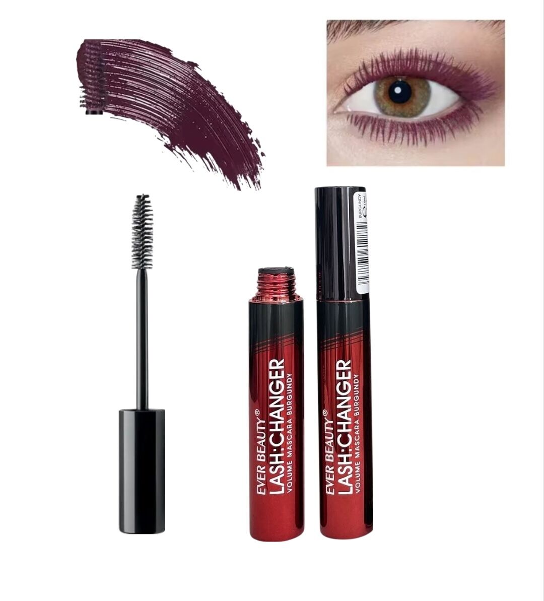 Mascara couleur Bordeaux  (Burgundy)