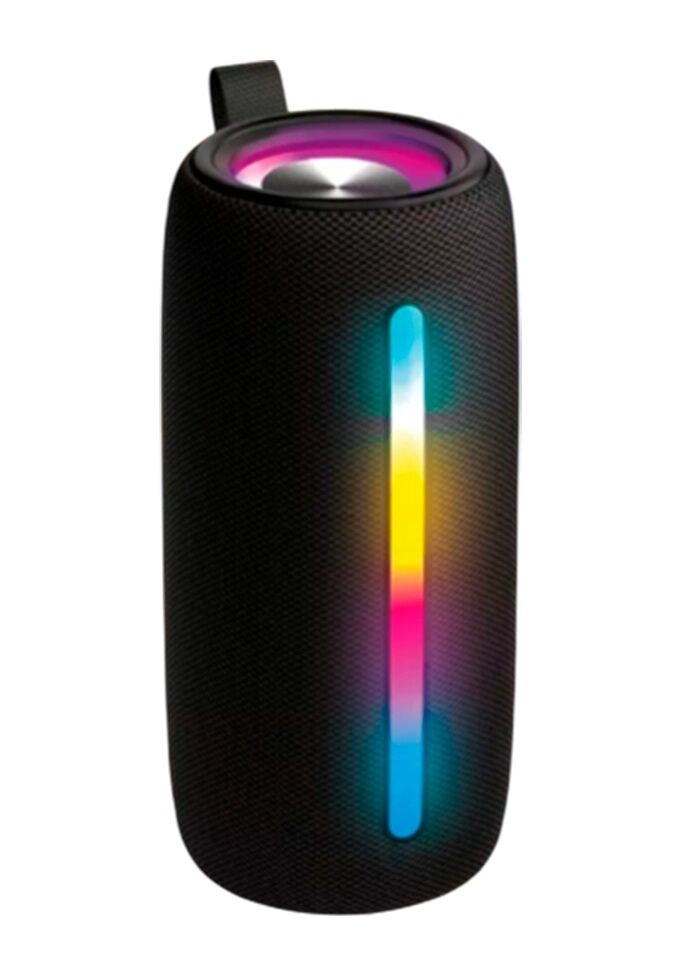 Haut parleur Bluetooth portable stéréo 16W lumières RVB, jumelage TWS microphone intégré 