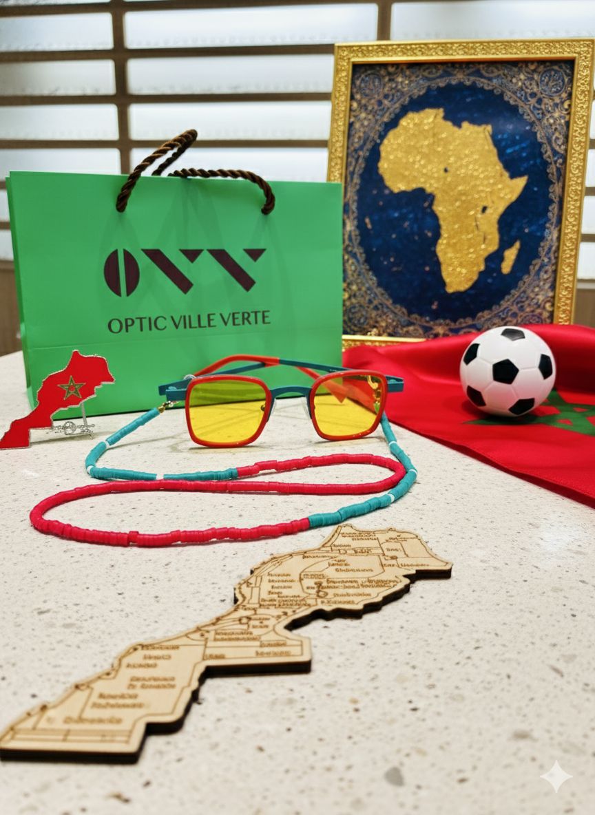 Lunettes de soleil – Édition Maroc 🇲🇦 avec Chaîne décorative OFFERTE thumbnail 4
