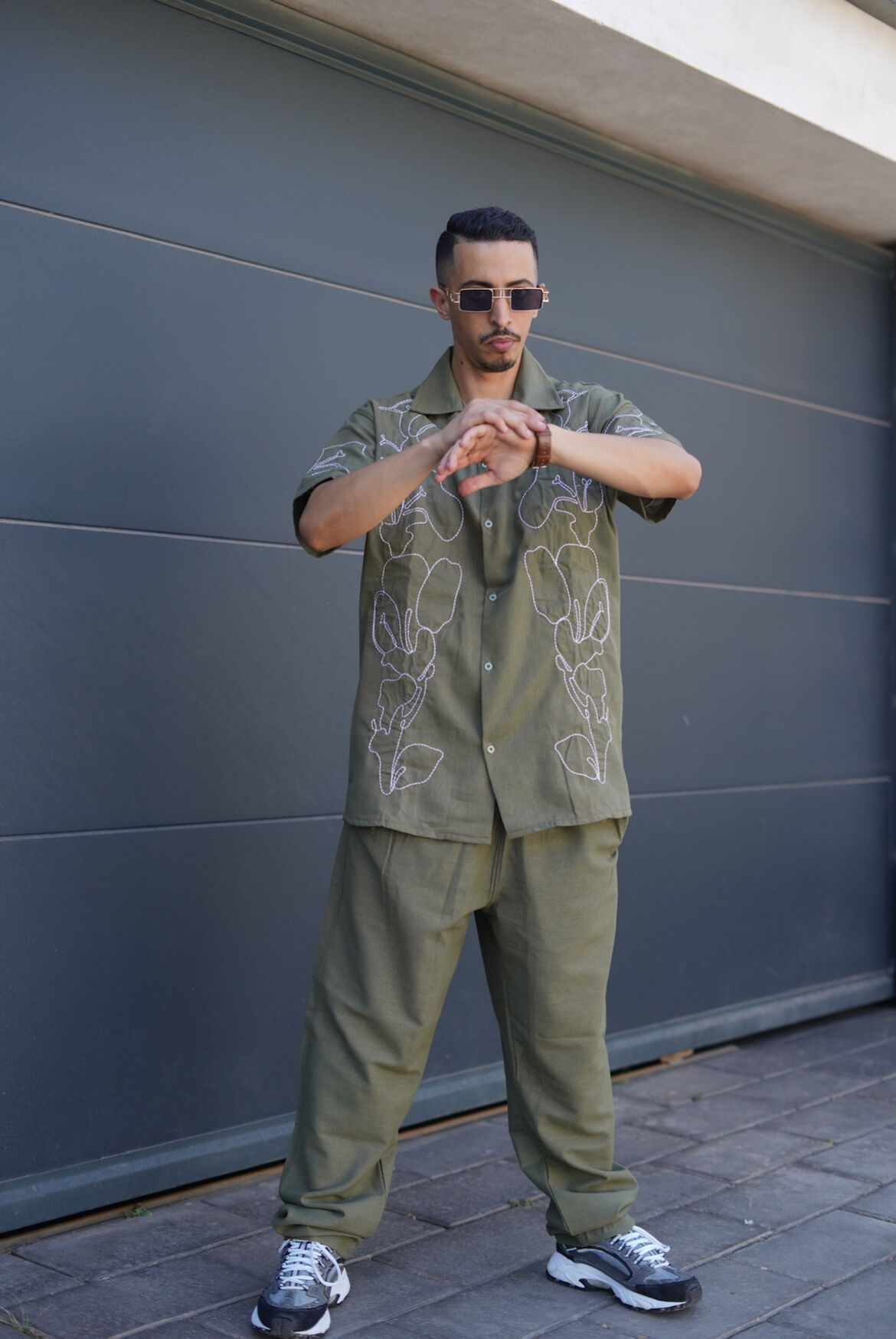 Chemise Rebeubled en lin oversize unisexe