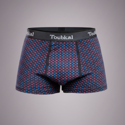 Boxer Ajusté Coton Imprimé Étoiles