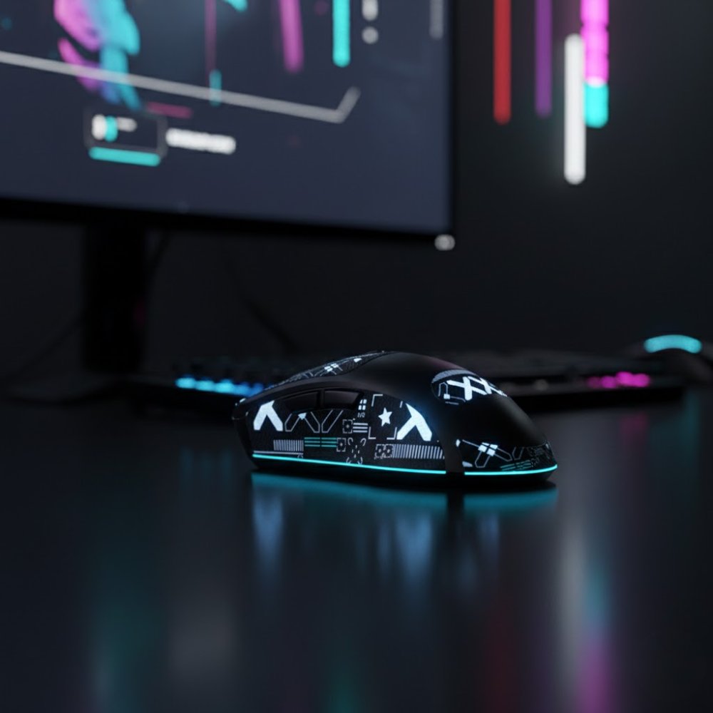 Souris Gamer Sans Fil X8 – Performance Ultime & Design Futuriste thumbnail 4