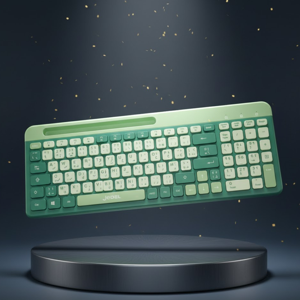 Clavier Sans Fil  WKB100P – Bluetooth + 2,4 GHz, Rechargeable – Multi-Appareils