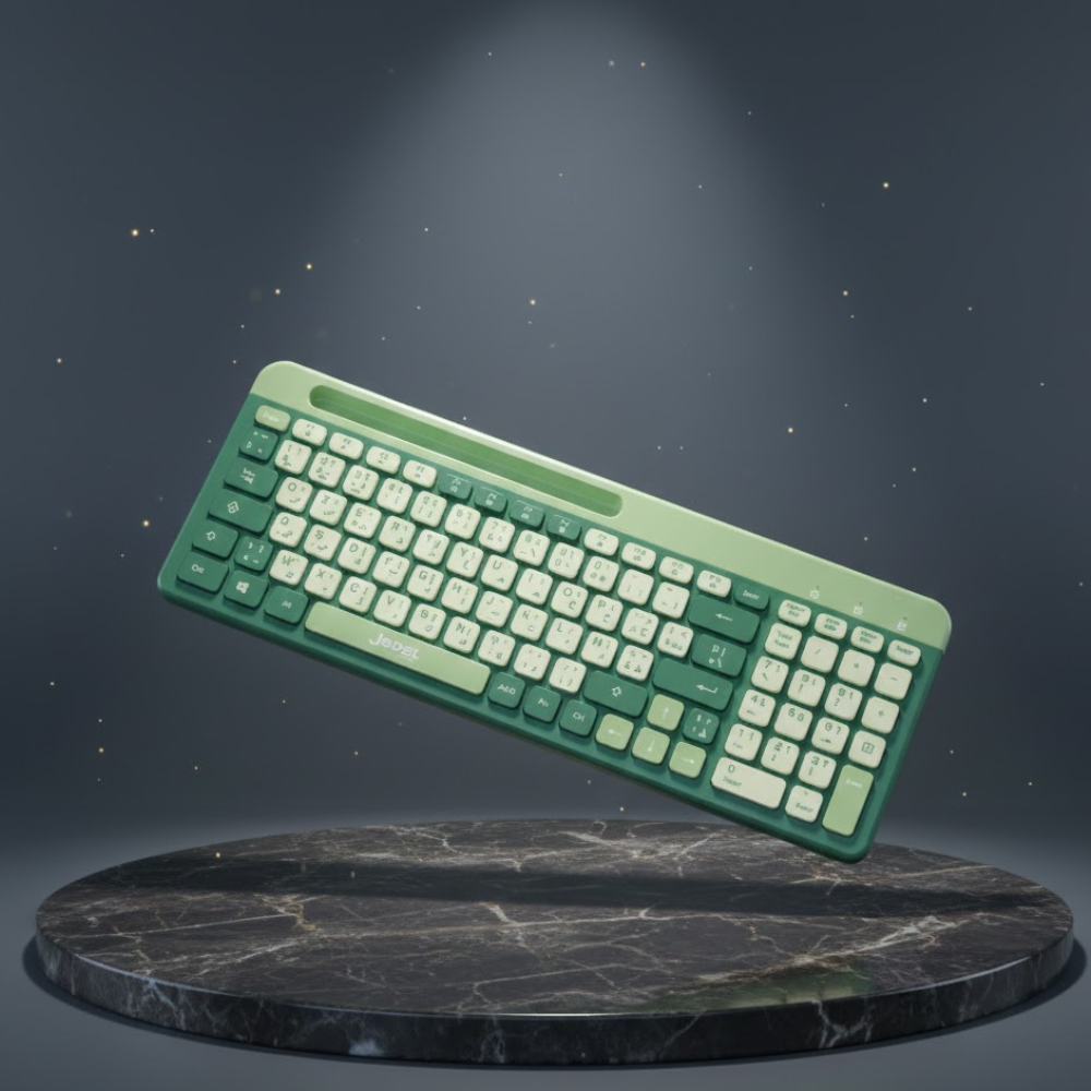 Clavier Sans Fil  WKB100P – Bluetooth + 2,4 GHz, Rechargeable – Multi-Appareils