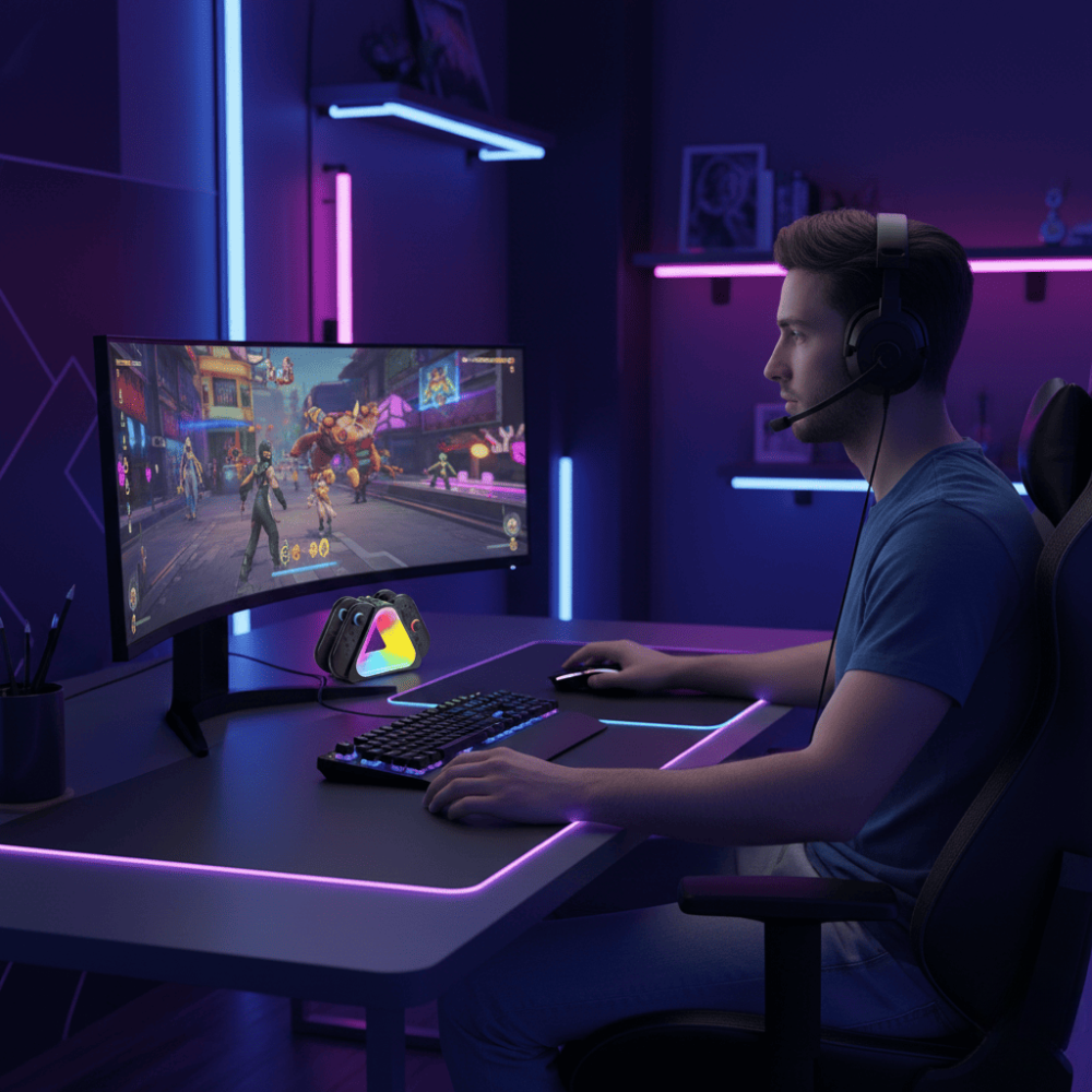 Station de Charge RGB pour Nintendo Switch 2 – Chargeur 4 Joy-Con USB-C thumbnail 4