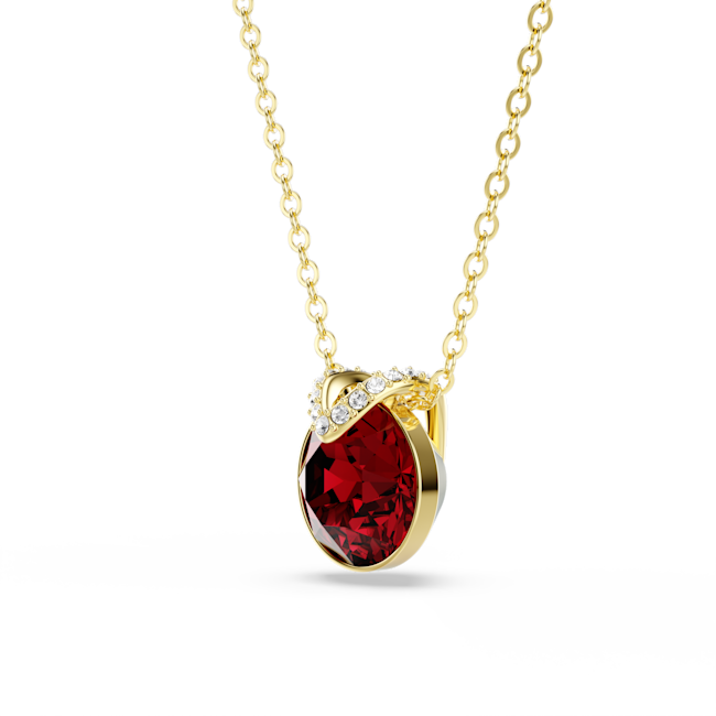 Pendentif bella V taille ronde en or 18 carats