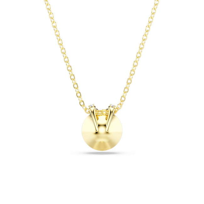 Pendentif Bella V Taille ronde, Rouge, Doré à l’or 18 carats  thumbnail 4