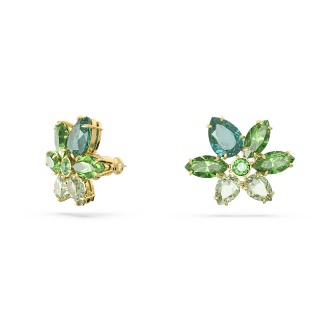 Boucles d'oreilles GEMA - Métal Doré et Cristaux