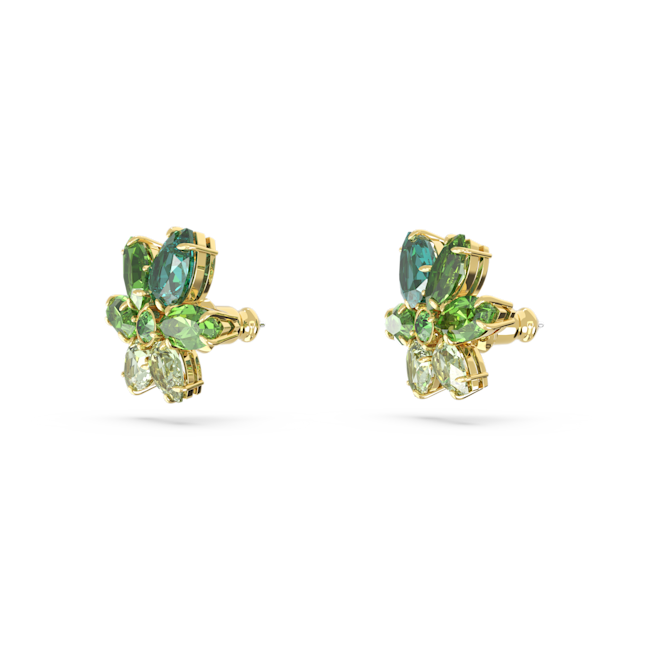 Boucles d'oreilles GEMA - Métal Doré et Cristaux