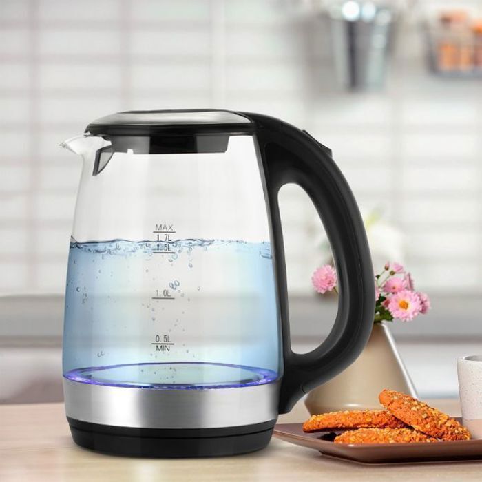 Bouilloire Électrique – Non spécifié – 1500W – 2 Litres – Verre – LED Éclairé thumbnail 1