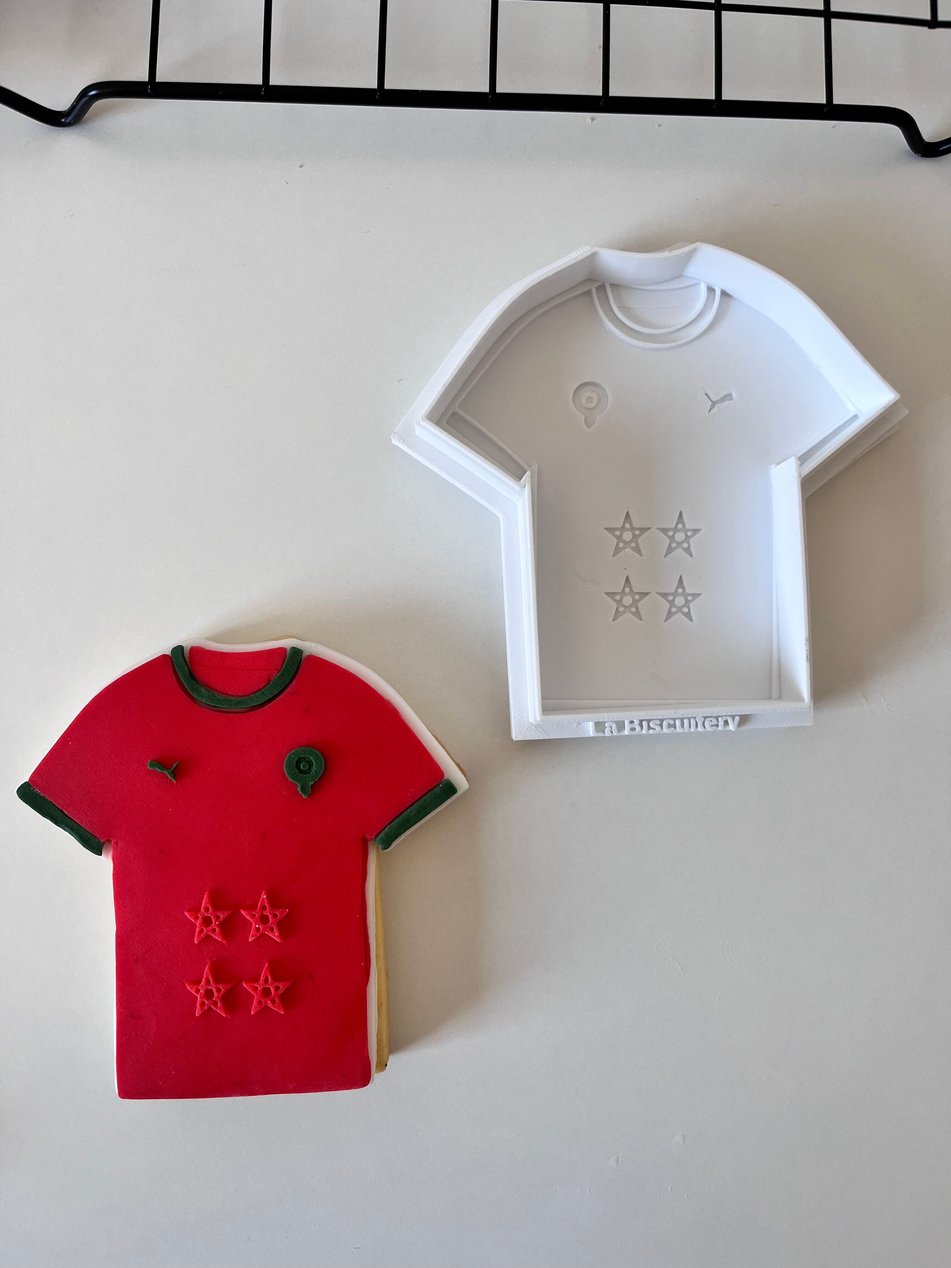 Set Emporte Pièces + Tampon Maillot Du Maroc