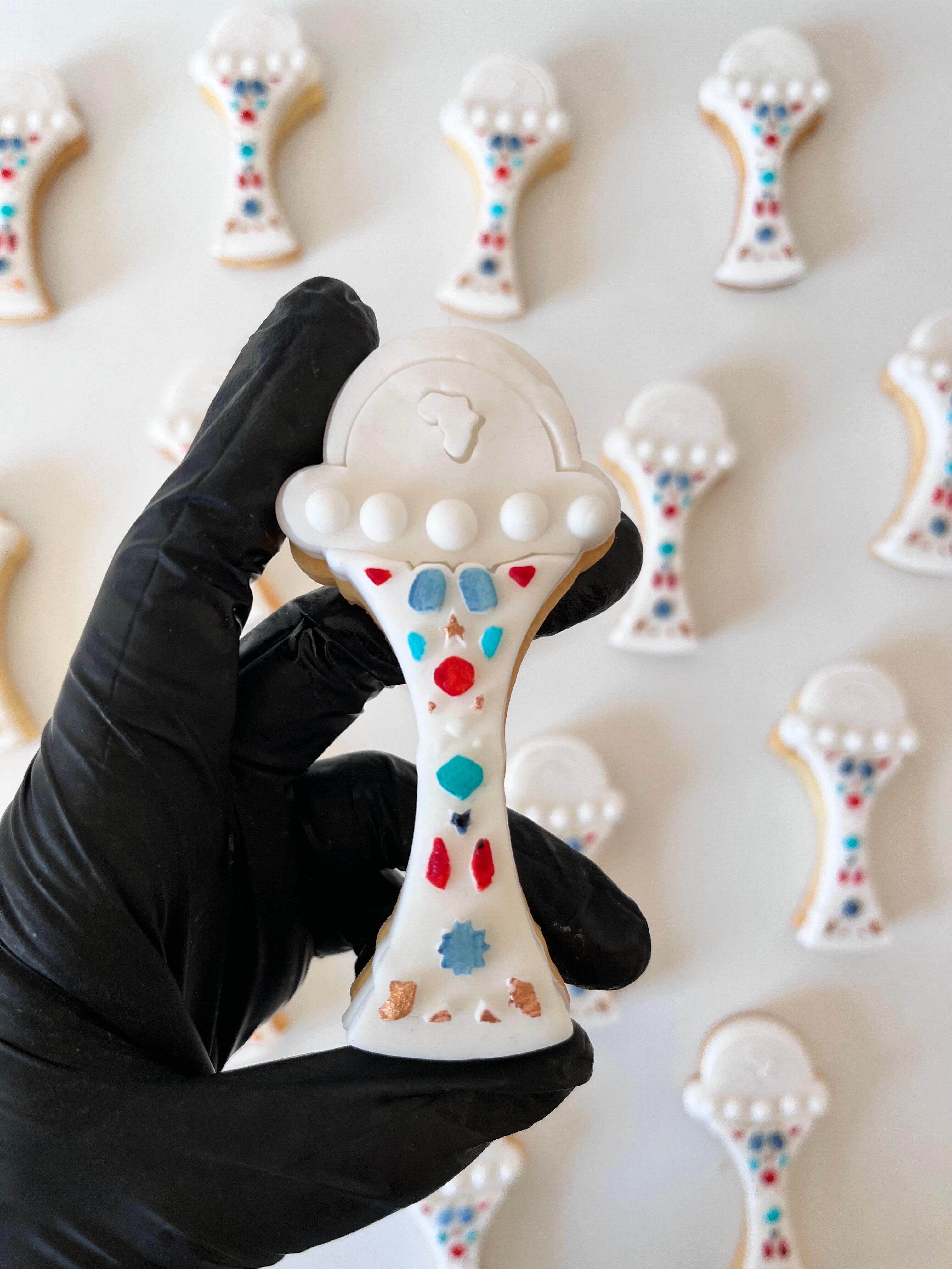 Set emporte pièces+ tampon «  emblème CAN2025 »