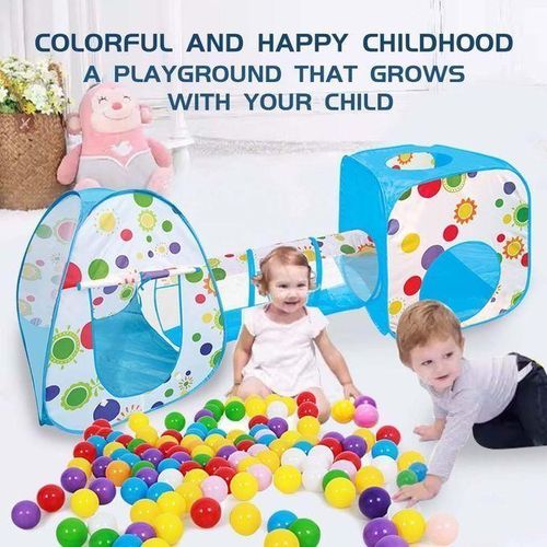 Maison Pop-Up colorée, tente de jeu enfant avec tunnel thumbnail 1