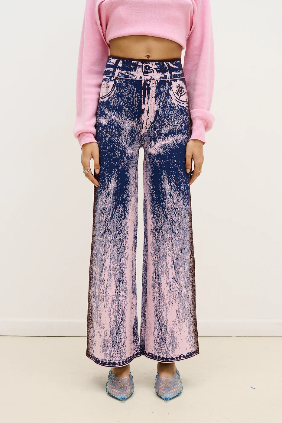 Pantalon zahra a jambes larges