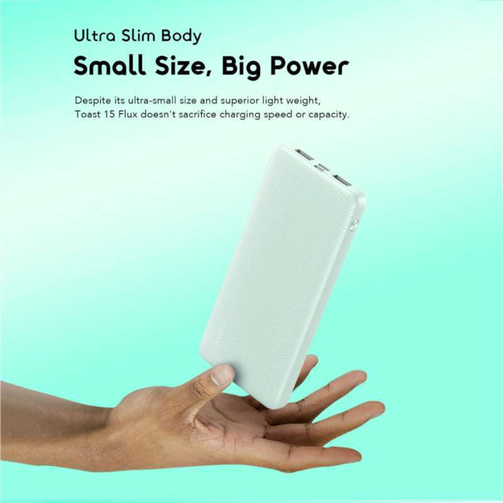 Batterie externe flux 15 flash - 10 000 mah