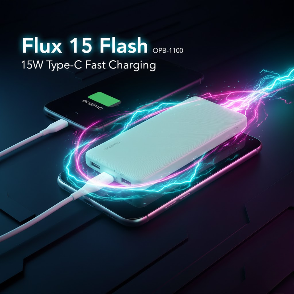 Batterie externe flux 15 flash - 10 000 mah