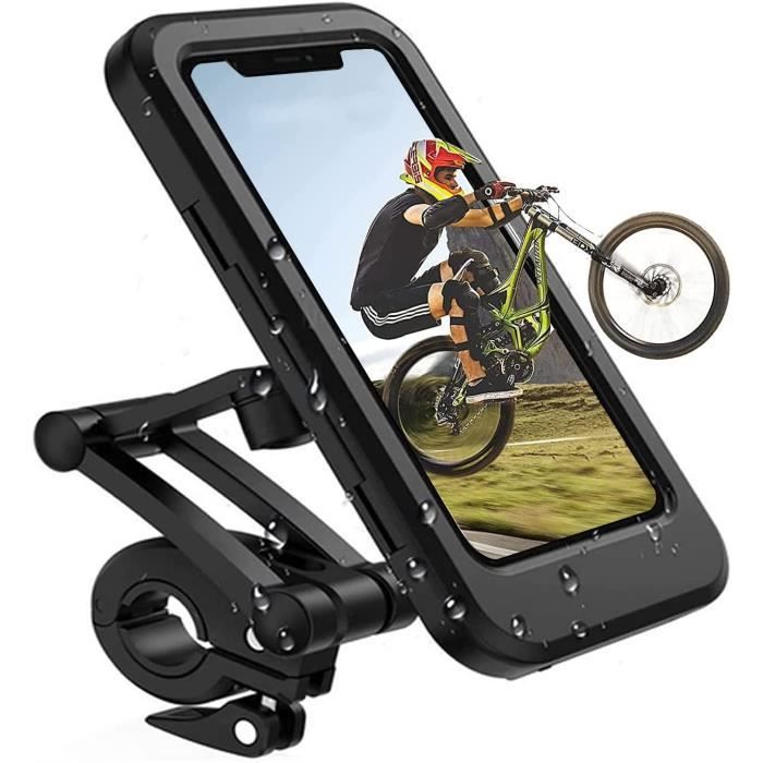 Support de téléphone , écran tactile étanche pivotant à 360°