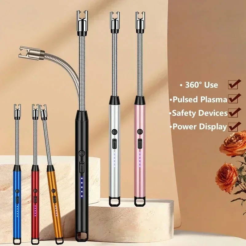Briquet Allume-gaz Électrique Flexible - Couleur Aléatoire thumbnail 5