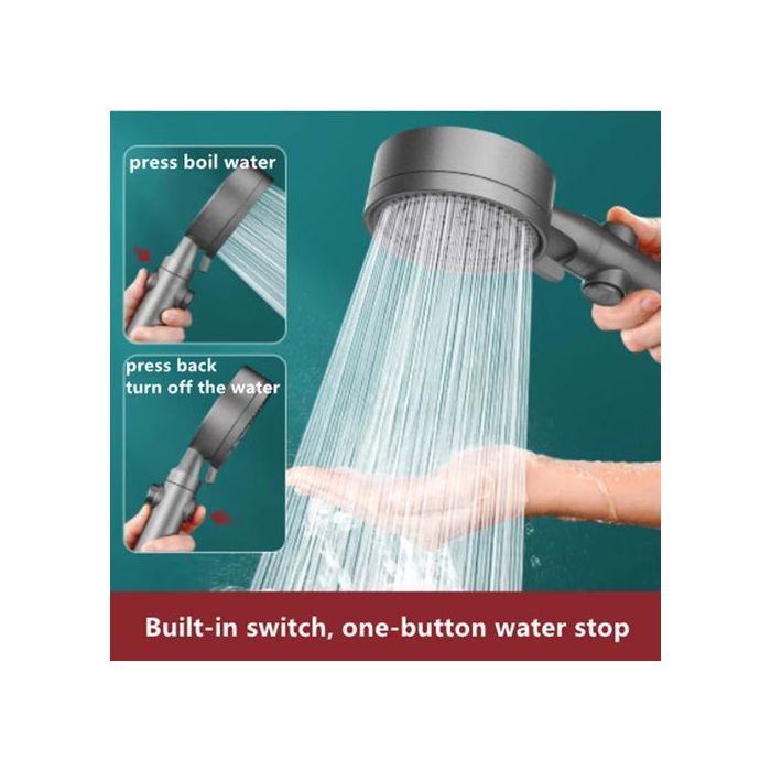 Pomme de douche turbocompressé - Turbocharged shower head thumbnail 1