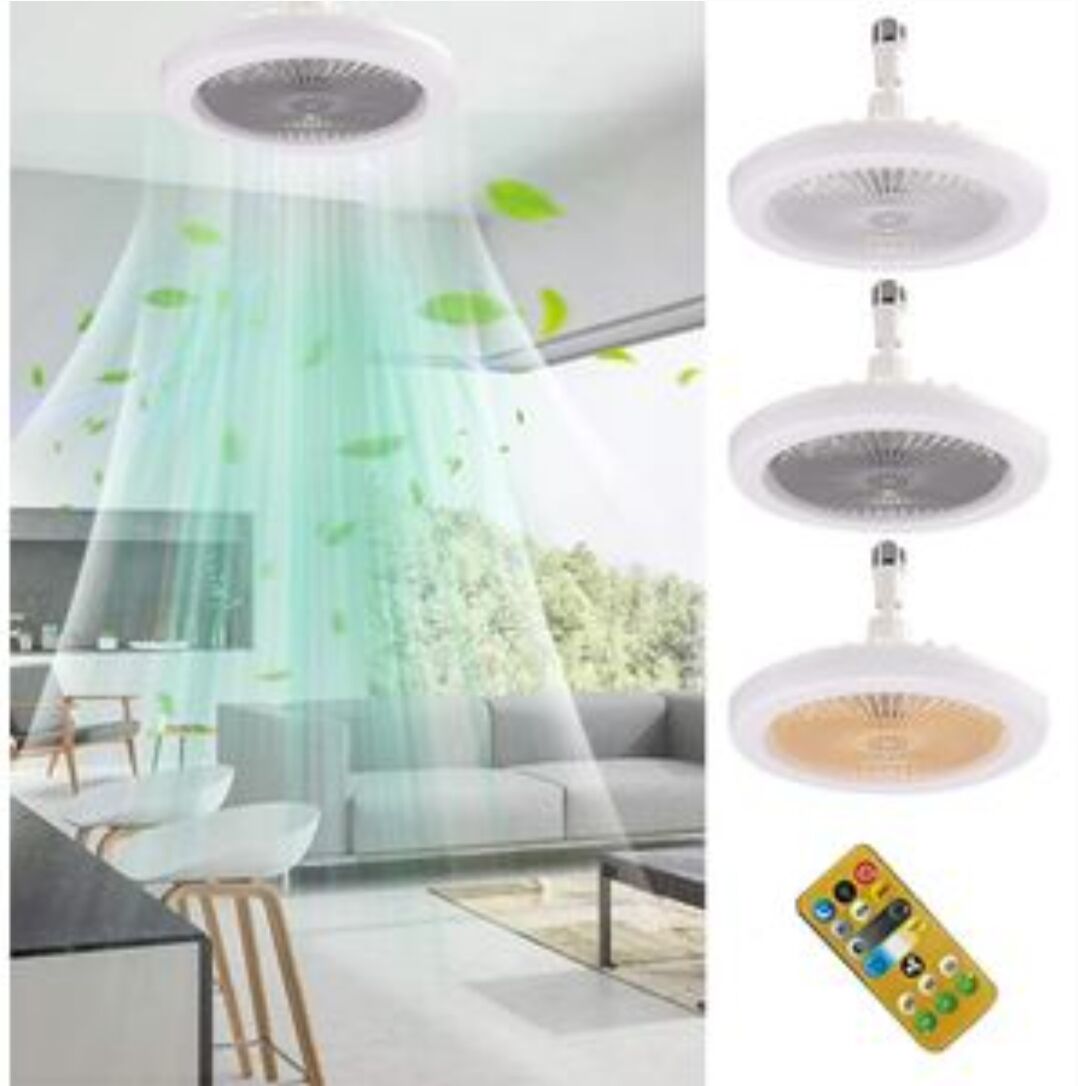 Ventilateur de plafond lumineux avec télécommande (couleur aléatoire) thumbnail 2