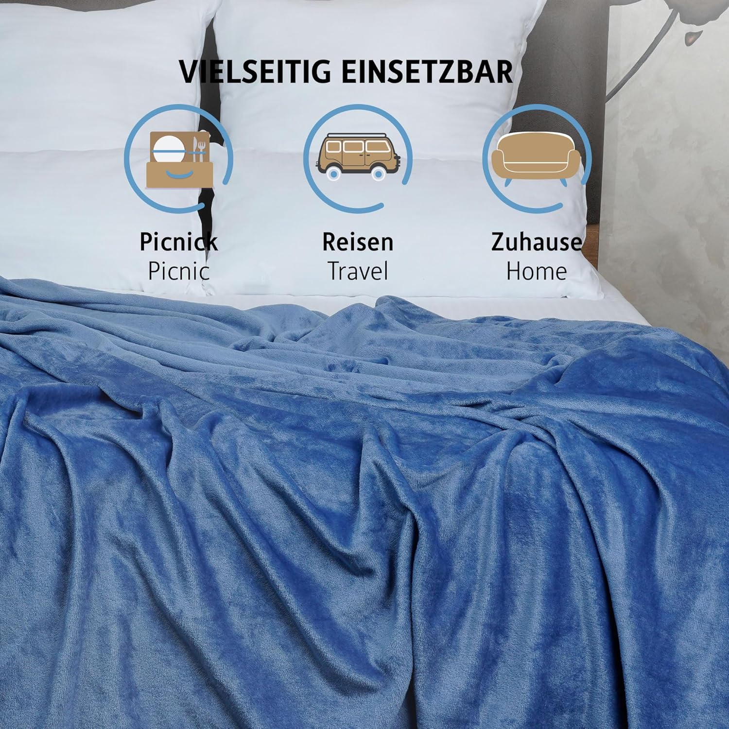 Couverture flanelle / doux & antiallergique  thumbnail 3