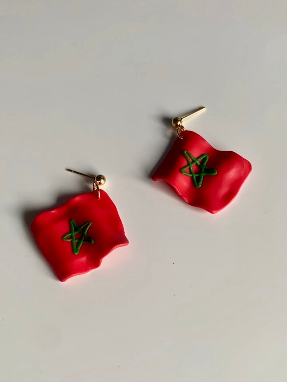 Boucles d’oreilles Drapeau Maroc – Édition CAN thumbnail 3