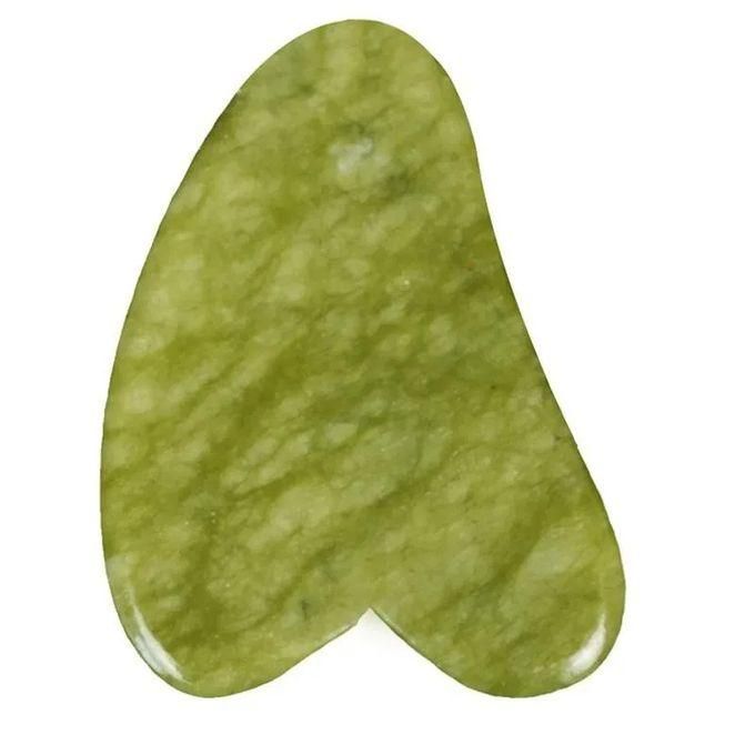 Gua sha Naturel - Pierre Jade pour Massage et Grattage Facial - Vert thumbnail 7