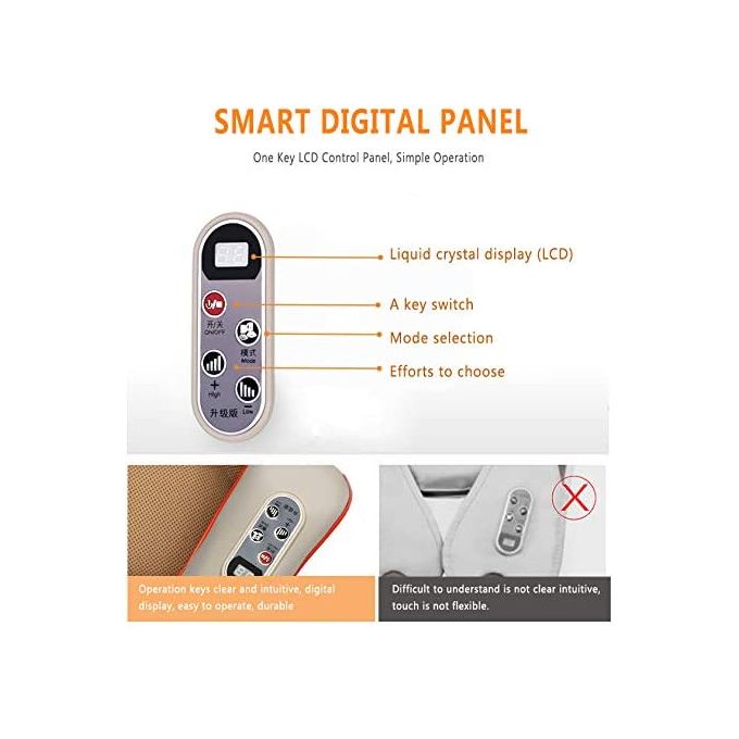 Appareil de Massage Shiatsu Électrique Chauffant massage en 3D-Rotation pour Cou thumbnail 4