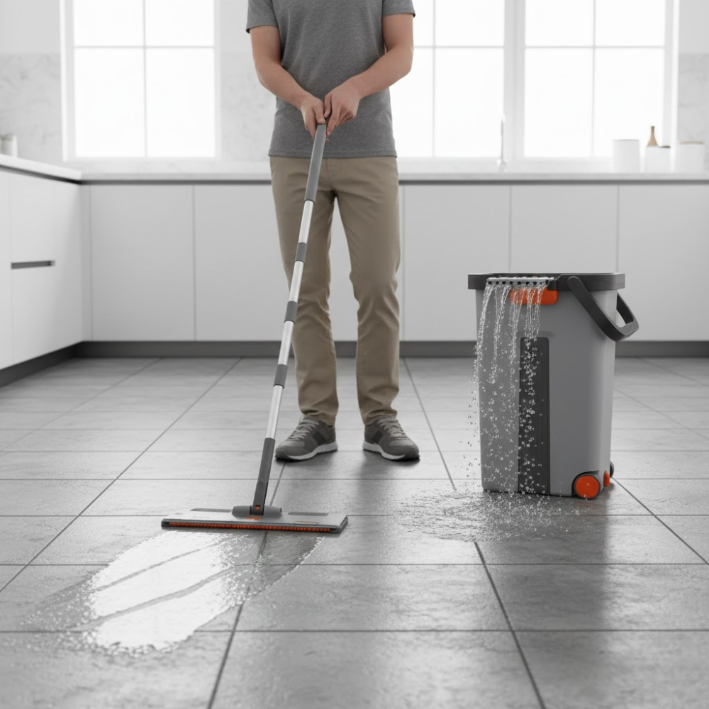 Balai Serpillère Et Seau D’essorage – Couleur Aléatoire thumbnail 5