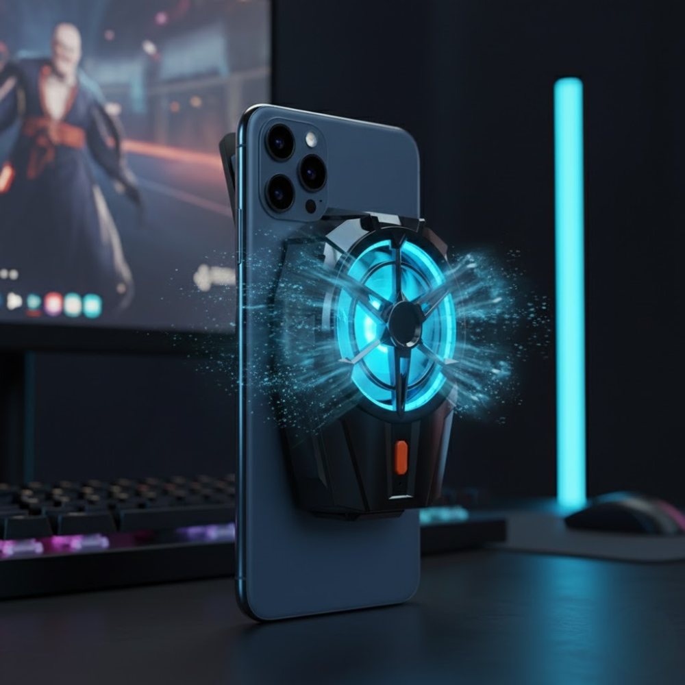 Ventilateur de refroidissement pour batterie de telephone – Refroidisseur rechargeable silencieux thumbnail 2