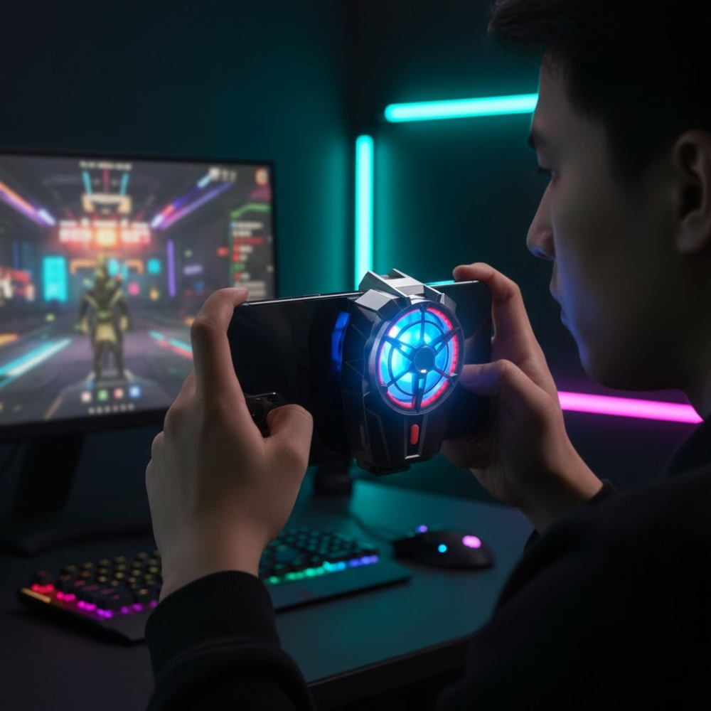 Ventilateur de refroidissement pour batterie de telephone – Refroidisseur rechargeable silencieux thumbnail 3