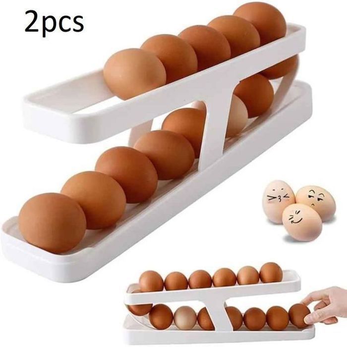 Lot de 2 – Mécanisme de Roulement Automatique – Blanc