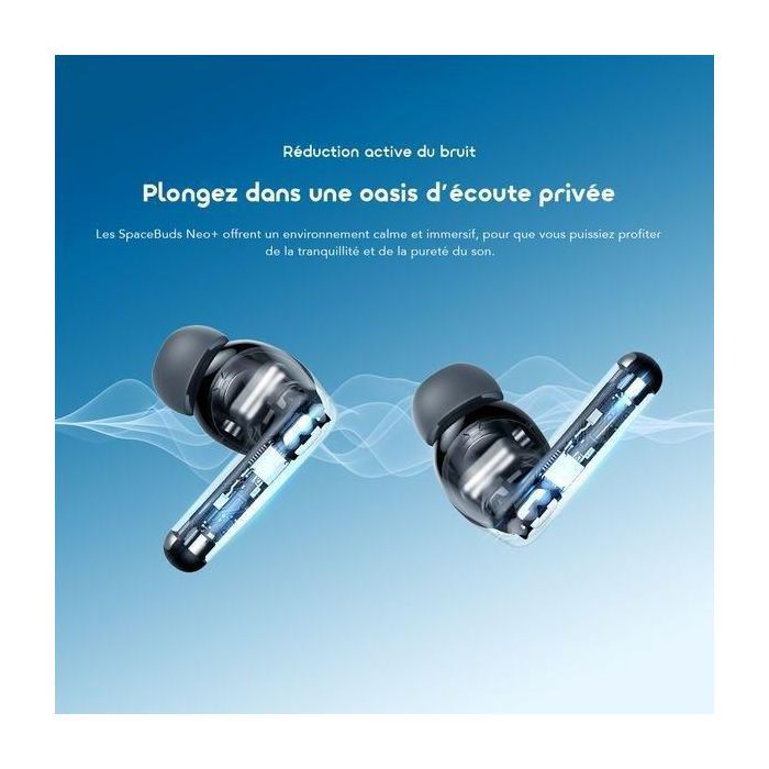 SpaceBuds Neo+ Écouteurs sans fil ANC Spatial Audio True Wireless Bluetooth 5.4 – OTW-323P