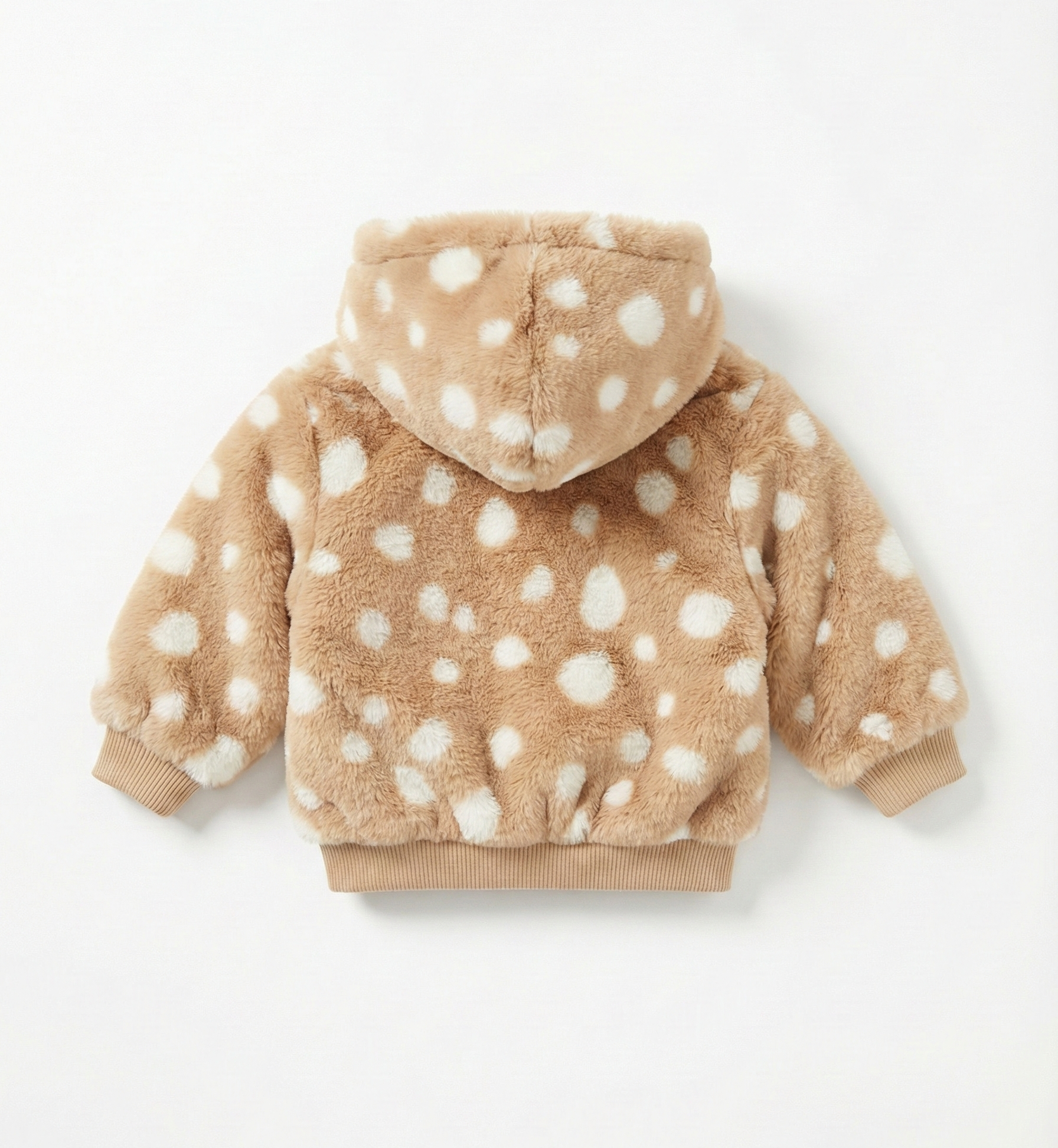 Veste Bébé en Fausse Fourrure – Motif Faon Ultra-Doux | Chaude, Confortable et Adorable