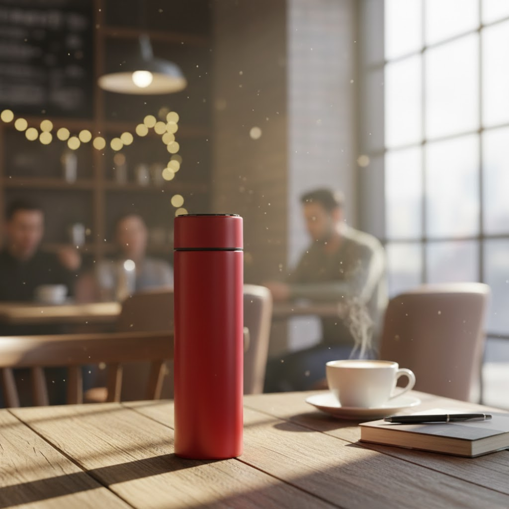 Tasse intelligente - Affichage LED - Design élégant - Matériaux durables - Rouge thumbnail 6