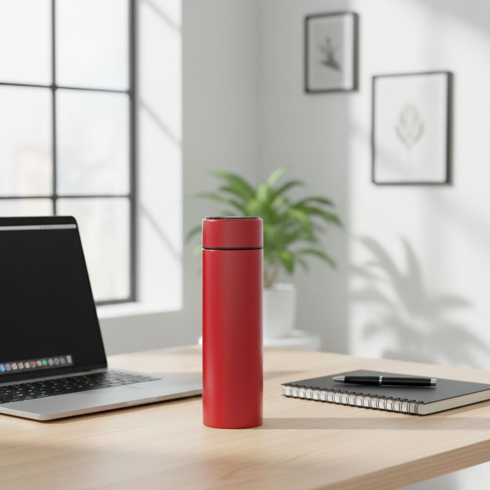 Tasse intelligente - Affichage LED - Design élégant - Matériaux durables - Rouge thumbnail 7