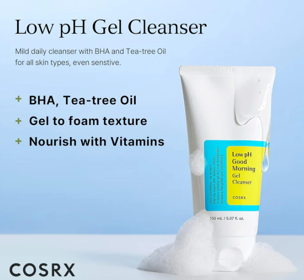Low pH good morning gel cleanser