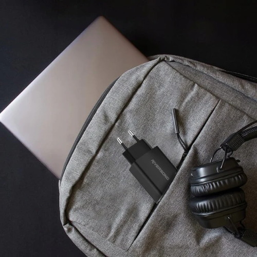 chargeur SafeKub D2 Noir type-c