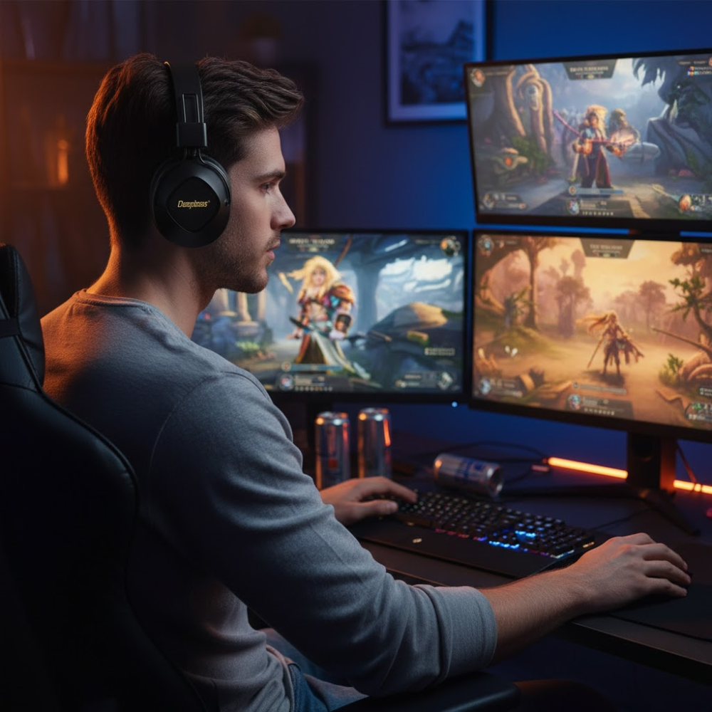 Casque Bluetooth R22 - Bass Profonde – Léger et Confortable thumbnail 3