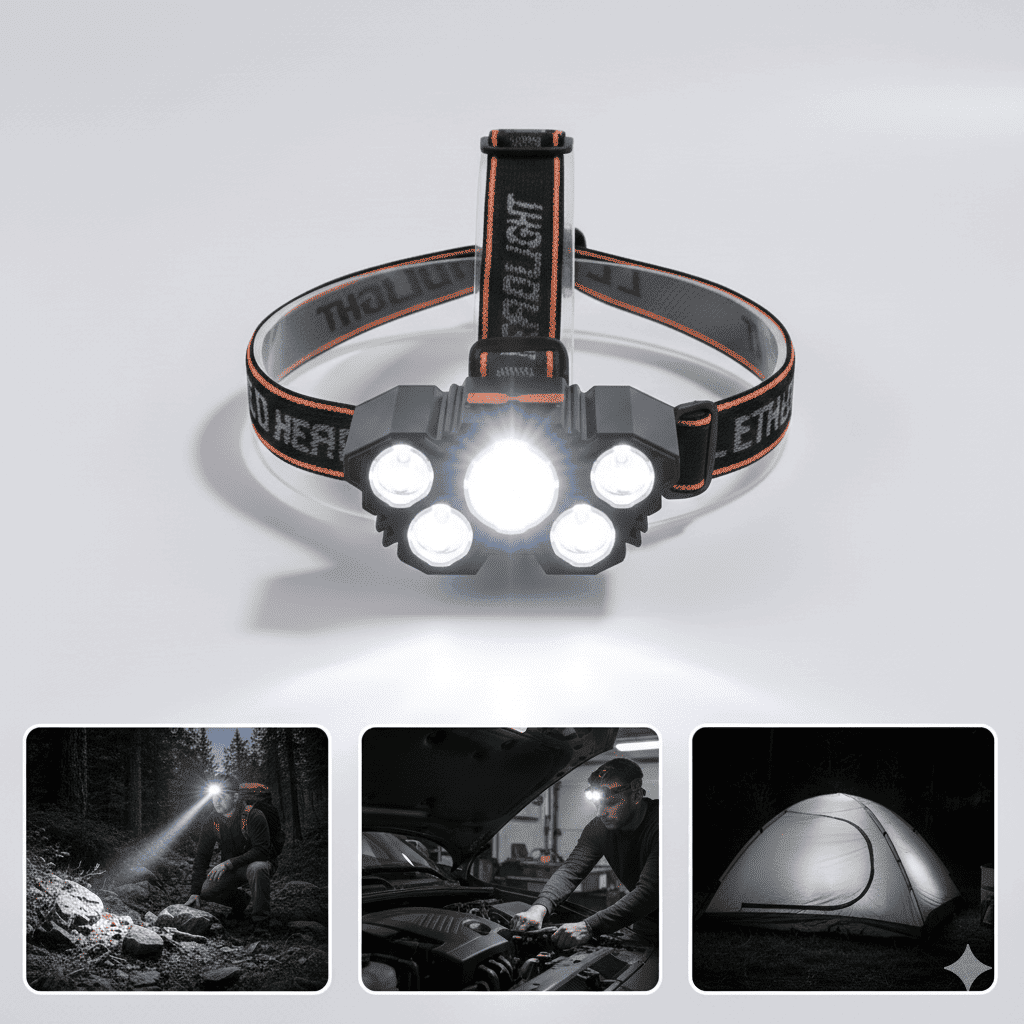 Projecteur LED Rechargeable Ultra-Puissant 5-en-1 thumbnail 1